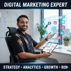 "Digital marketing expert working on social media strategy and analytics to drive business growth."