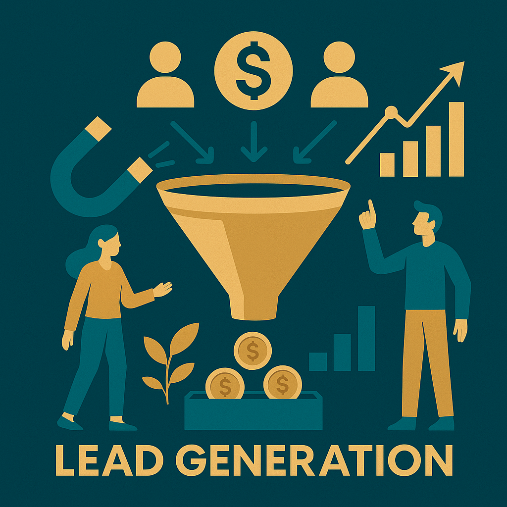 “Lead generation service page visual by Flora Digi Marketing demonstrating how businesses can attract high-quality leads through SEO, ads, automation, and data-driven marketing.”